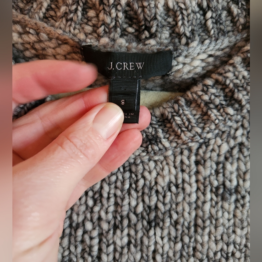 J.Crew Marled Shoulder Patch Sweater - image 7